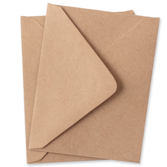 12 Packs: 50 ct. (600 total) 4.6&#x22; x 5.75&#x22; Kraft Envelopes by Recollections&#x2122;
